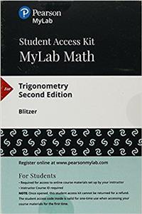 Mylab Math with Pearson Etext -- 24-Month Standalone Access Card -- For Trigonometry
