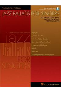 Jazz Ballads for Singers - Women's Edition (Book/Online Audio)