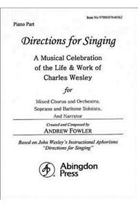 Directions for Singing - Piano