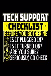 Tech Support Checklist