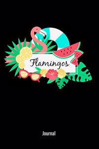 Flamingos Journal: 6x9 120 pages lined Your personal Diary for an Awesome Summer