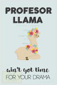 Profesor Llama Aint Got Time For Your Drama