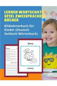 Lernen Wortschatz Spiel Zweisprachige Bücher Bildwörterbuch für Kinder (Deutsch Serbisch Wörterbuch)