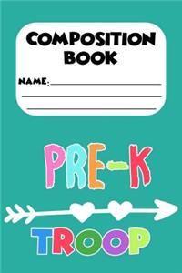 Composition Book Pre-K Troop