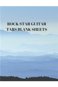 Rock Star Guitar Tabs Blank Sheets