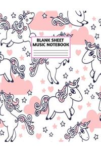 Blank Sheet Music Notebook