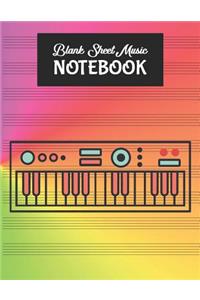 Blank Sheet Music Notebook