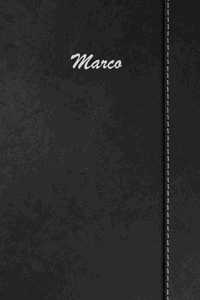 Marco: Weekly Meal Planner Simulated Black Leather Track And Plan Your Meals 52 Week Food Planner / Diary / Log / Journal / Calendar Meal Prep And Planning