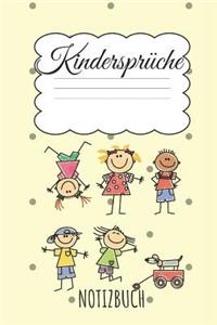 Kindersprüche Notizbuch