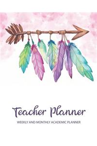 Teacher Planner Weekly and Monthly Academic Planner
