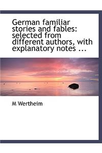 German Familiar Stories and Fables