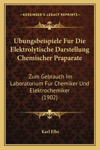 Ubungsbeispiele Fur Die Elektrolytische Darstellung Chemischer Praparate