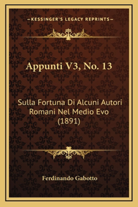 Appunti V3, No. 13