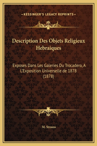 Description Des Objets Religieux Hebraiques