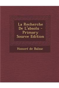 Recherche De L'absolu