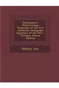 Shakespeare's Handwriting