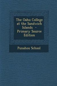 The Oahu College at the Sandwich Islands