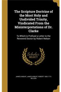 The Scripture Doctrine of the Most Holy and Undivided Trinity, Vindicated from the Misinterpretations of Dr. Clarke