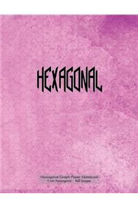 Hexagonal Graph Paper Notebook 1 cm hexagons - 160 pages