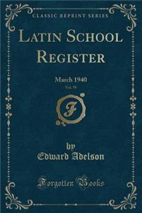 Latin School Register, Vol. 59