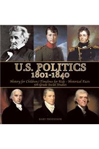 U.S. Politics 1801-1840 - History for Children Timelines for Kids - Historical Facts 5th Grade Social Studies