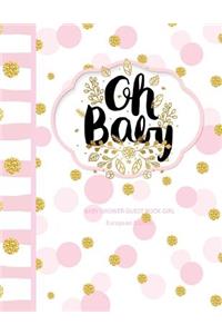Baby Shower Guest Book Girl
