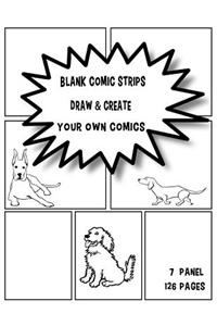 Blank Comic Strips Draw & Create Your Own Comics