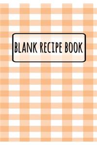 Blank Recipe Book - Orange Tablecloth