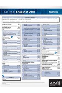 ICD-10-CM 2018 Snapshot Coding Card: Psychiatry