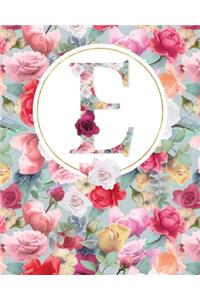 Letter E Lined Journal