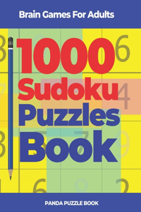Brain Games For Adults - 1000 Sudoku Puzzles Book
