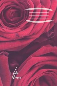Journal flower arrangement