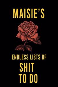 Maisie's Endless Lists of Shit to do