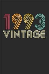 Vintage notebook paper 1993 Birthday 27th Gift