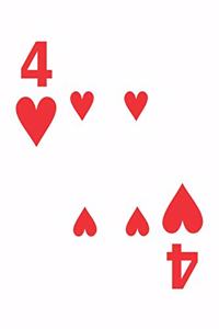 Four Of Hearts Notebook