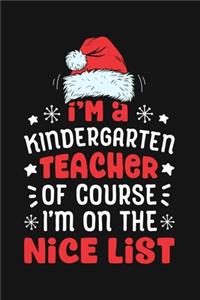 Im a Kindergarten Teacher Ofcourse Im on The Nice List