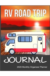 RV Road Trip Journal 2020 Monthly Organizer Planner