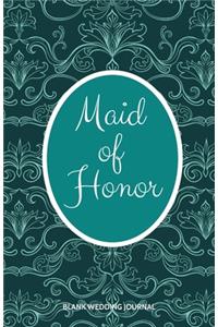 Maid of Honor Small Size Blank Journal-Wedding Planner&To-Do List-5.5