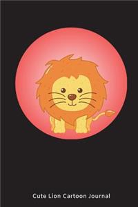 Cute Lion Cartoon Journal