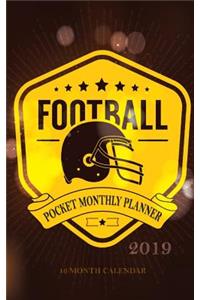 Football Pocket Monthly Planner 2019