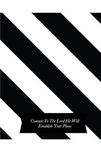 Commit to the Lord He will establish your plans: Undated Christian Planner Monthly Calendar Schedule Organizer Weekly & Daily Journal Notebook. Monthly Goals Distraction To Avoid Monthly Wins Insig