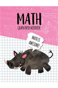 Math Graph Paper Notebook