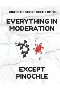 Pinochle Score Sheet Book