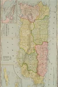 Antique 1898 Map of Puerto Rico Journal