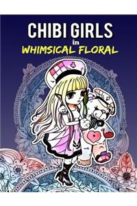 Chibi Girls in Whimsical Floral