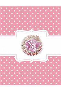 Rose - Pink Polka Dot Composition Notebook