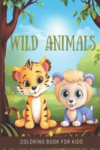 Wild Animals Coloring Book for kids