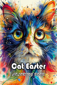 Cat Easter Coloring Book for Kids