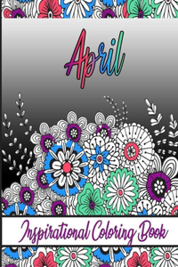 April Inspirational Coloring Book