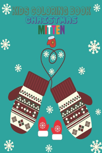 Kids Coloring Book Christmas Mitten